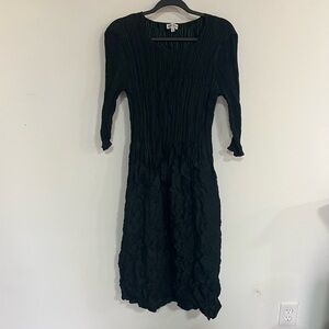 Alquema 3/4 Sleeve Smash Pocket Midi Dress